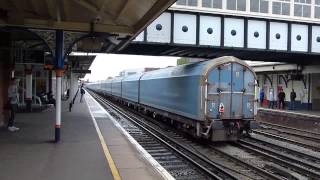 preview picture of video 'Freight Trains at Eastleigh 15 May 2013'