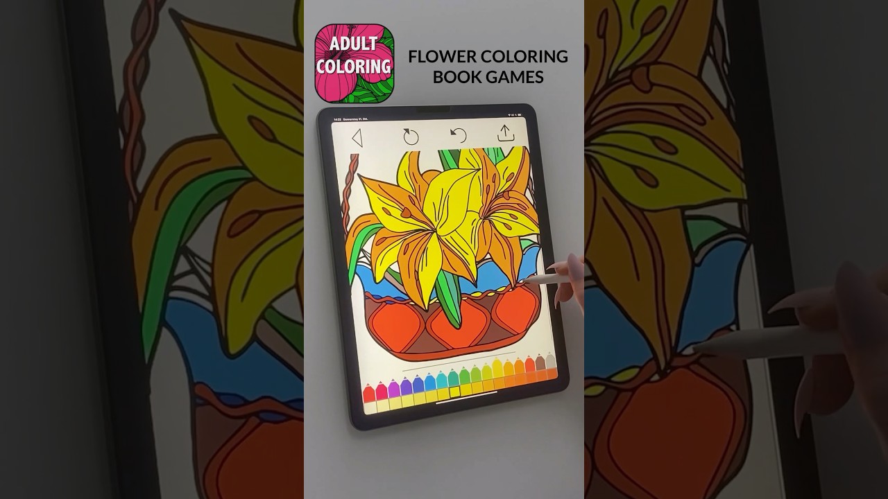 Coloring Book For Adults FLOWER COLORING PAGES ROSE #coloring #adultcoloring #relax #coloringflowers