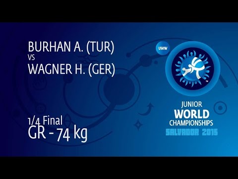 1/4 GR - 74 kg: A. BURHAN (TUR) df. H. WAGNER (GER), 6-5