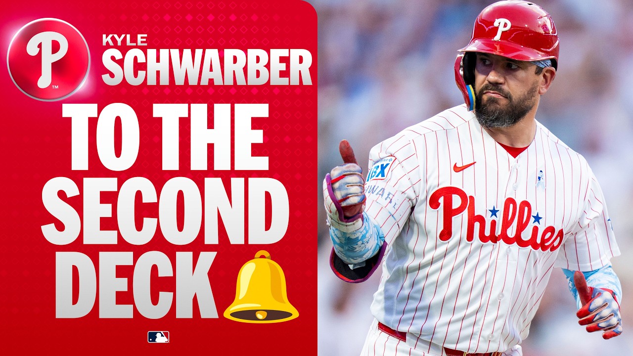 KYLE SCHWARBER DOES IT AGAIN! He hammers a three-run homer to the second deck at the Bank 🫨