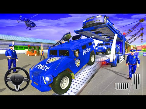 US Police Transport Car Games - Police Muscle Car Cargo Plane - Android Gameplay