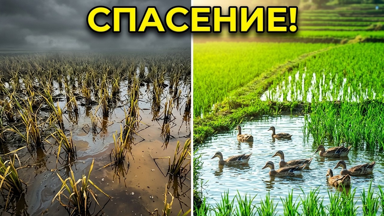 Они выпустили уток на отравленные рисовые поля — результат потряс весь мир