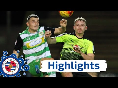 Highlights: Yeovil Town 4-2 Reading, Checkatrade Trophy, 10th January 2017