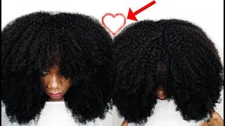 BIGGEST AFRO HAIR IN THE WORLD - NATURAL  looking afro kinky wig