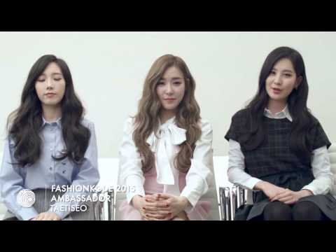 150122 Girls' Generation TTS message from Fashion Kode 2015