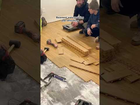 Waterproofing and Refinishing a Leaking Basement