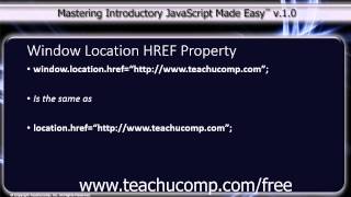 JavaScript Training Tutorial Window Location HREF Property