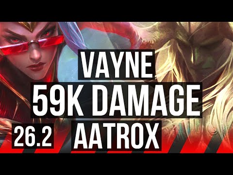 VAYNE vs AATROX (TOP) | 59K damage | KR Master | 26.2