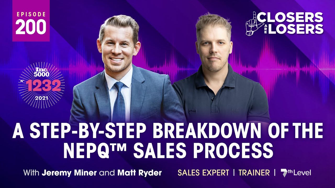 Watch video A Step By Step Breakdown of the NEPQ™ Sales Process Now A Step By Step Breakdown of the NEPQ™ Sales Process