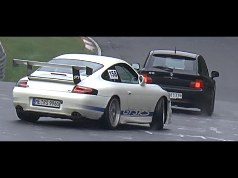 Nordschleife SPINS DRIFTS and almost Crashes Touristenfahrten Nurburgring 29 10 2016
