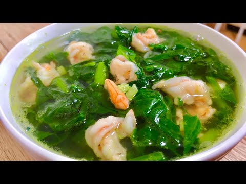 Món ngon || Canh Mồng Tơi nấu Tôm , món canh thanh mát cho ngày hè || Kimi Food TV