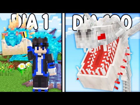 SOBREVIVI 100 DIAS EM COMO TREINAR SEU DRAGÃO MINECRAFT - O FILME