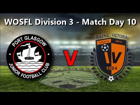 Port Glasgow 1 : Irvine Vics 3 - 5th November 2022