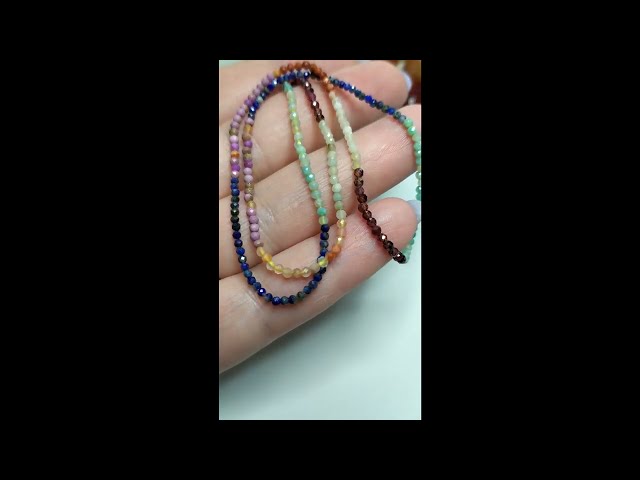 Vídeo relacionado con Only faith Cuentas redondas de piedras para hacer Pulseras joyas bisutería con agujero, Hebras Piedras preciosas para collares tiras sueltas (6 mm (125 Piezas), Amazonita Mate)