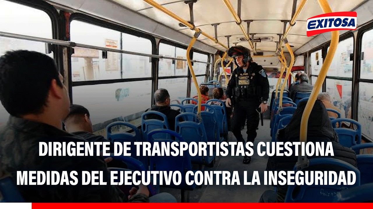 🔴🔵 Tras nuevo ataque a bus, dirigente de transportistas cuestiona medidas del ejecutivo