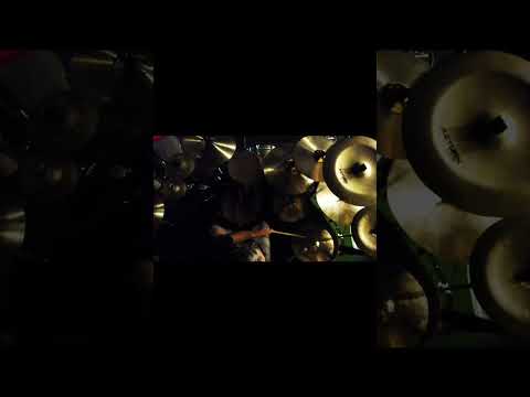 Former Pearl Jam drummer Dave Abbruzzese layering a groove in the studio July 2023