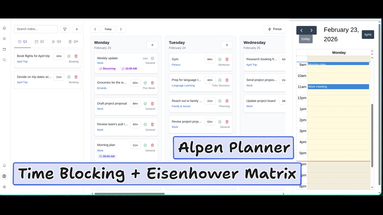 Alpen Planner Demo