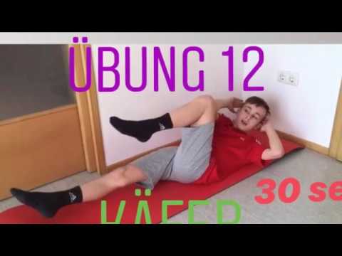 Die 14 Übungen der USV Großsteinbach U14 in Coronapause 2020