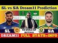 SL vs SA Dream11 Prediction|SL vs SA Dream11|SL vs SA Dream11 Team|