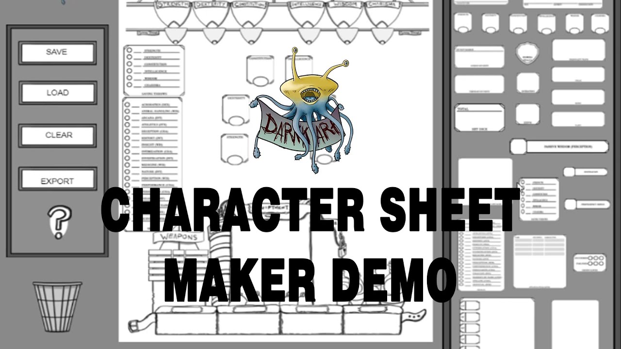 Character Sheet Maker Demo