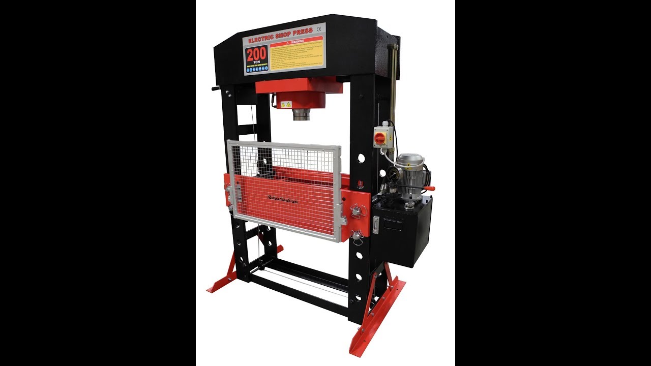 Redline 150 Ton and 200 Ton Hydraulic Shop Press