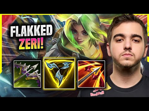 FLAKKED IS INSANE WITH ZERI! - G2 Flakked Plays Zeri ADC vs Jhin! | Season 2022