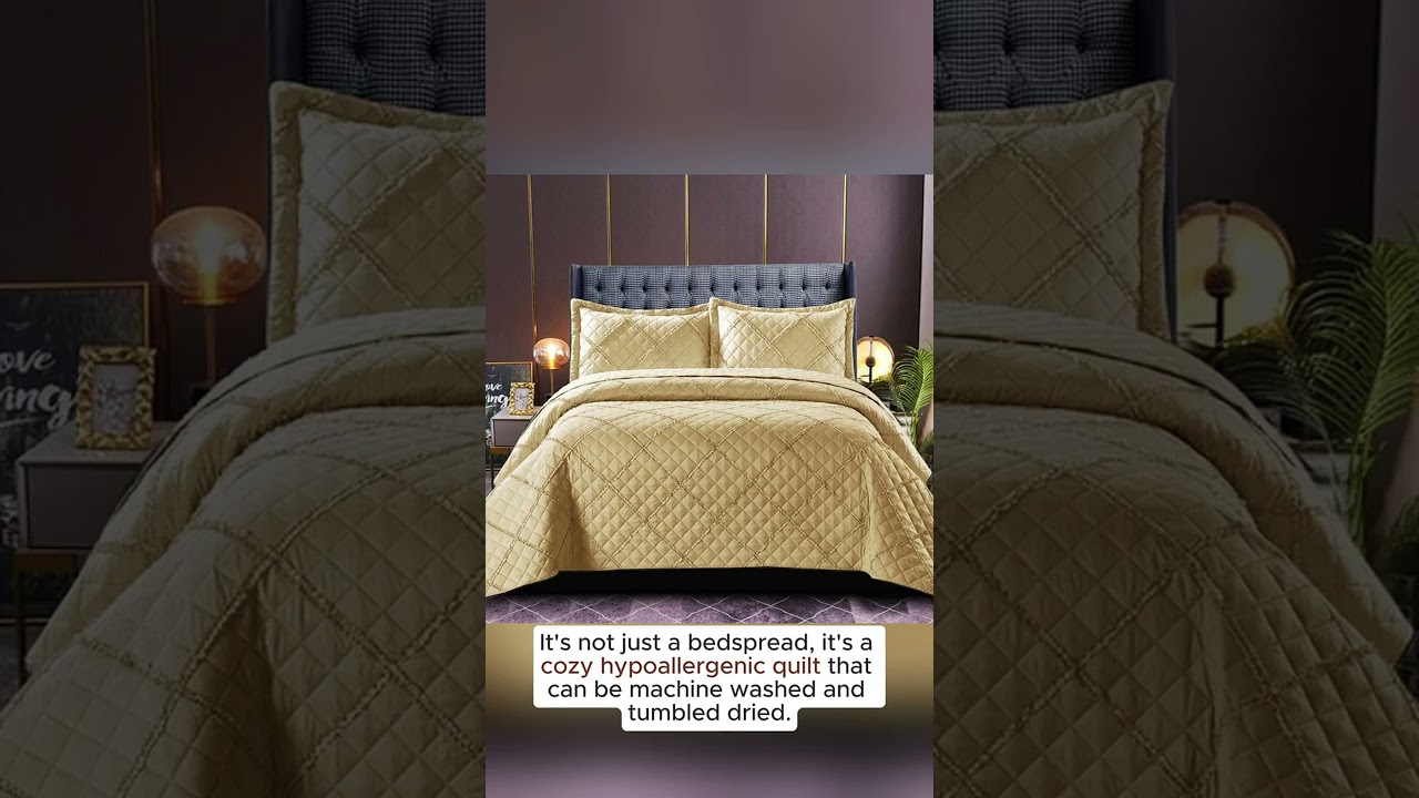 Luxurious quilted bedspread set for every size #fok #sundayrest