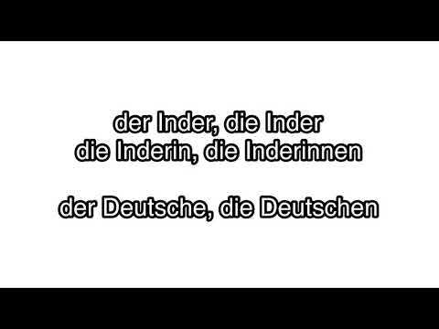 # 6 # Grammatik - 5 der Deutsche, die Deutschen