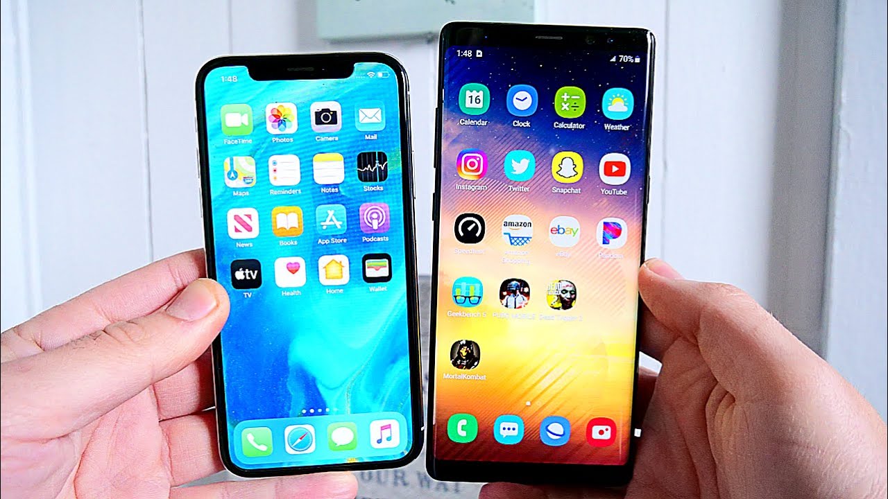iPhone X vs Galaxy Note 8 Speed Test 3 Years Later!