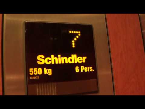 2 nice fast Schindler elevators with machine room @ Fribourg, Switzerland