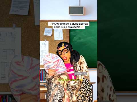POV: quando o aluno acorda cedo pra ir pra escola (David Costa- @davidcstt_)