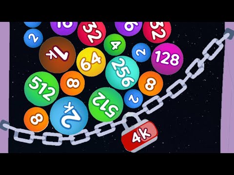 Chain 2048 - Unlock 4k (Math Game, Max Level) Merge Balls 2048 & Numbers Games 128,512,1k,2k & 4096