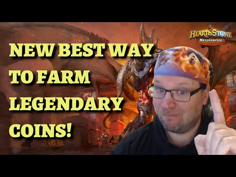 NEW BEST WAY to farm LEGENDARY COINS! (Hearthstone Mercenaries Heroic bounty farming)