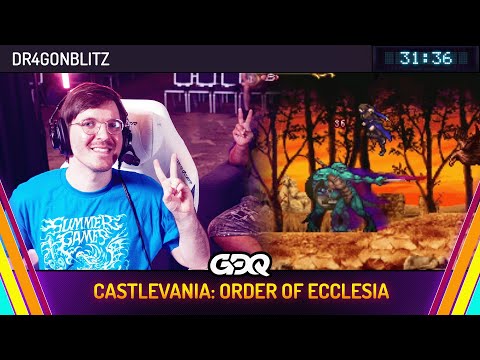 Castlevania: Order of Ecclesia by Dr4gonBlitz in 31:36 - Summer Games Done Quick 2025
