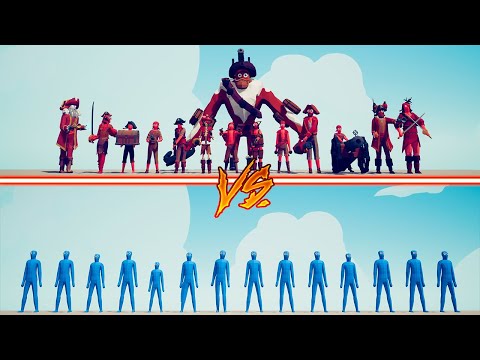 RANDOM TEAM vs MEGA PIRATE TEAM - Totally Accurate Battle Simulator | TABS