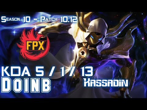 FPX Doinb KASSADIN vs GALIO Mid - Patch 10.12 KR Ranked
