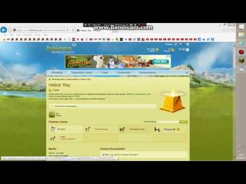 How to get 2000 equus and a helios ray on Howrse for free