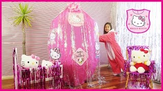 Baby Hello Kitty Giant Surprise Egg Hello Kitty Baby Toys OPENING HELLO KITTY TOYS  Kids Video Toys