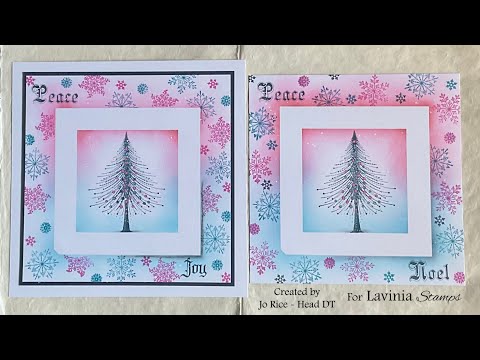 Christmas Joy #laviniastamps #christmascards #cardmaking