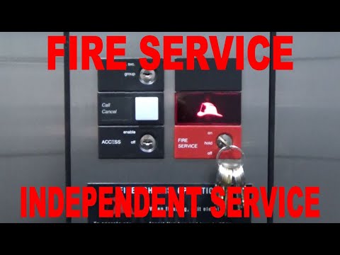 Fire Service/Independent Service Demonstration On An OTIS Series 1 Hydraulic Elevator