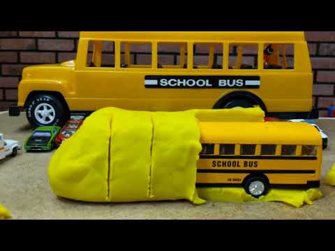 Play-Doh School Bus Surprise: Unveiling a School Bus Hidden Inside Yellow Play-Doh Video