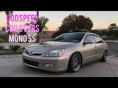 Godspeed Mono SS Coilovers on Honda Accord - Slammed to the Ground