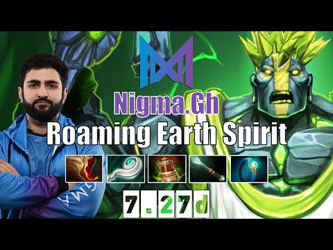 Earth Spirit | Nigma.Gh | Roaming/Soft Support Earth Spirit | 7.27d Gameplay Highlights