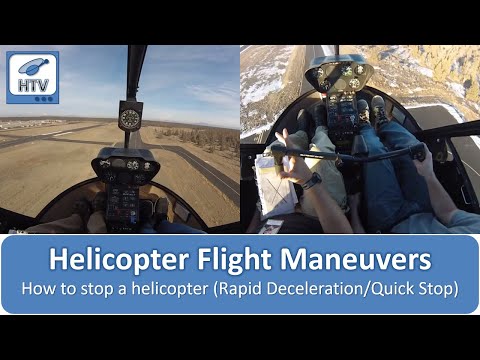How To Stop a Helicopter (Quickly) - a Helicopter Rapid Deceleration or Helicopter Quick Stop