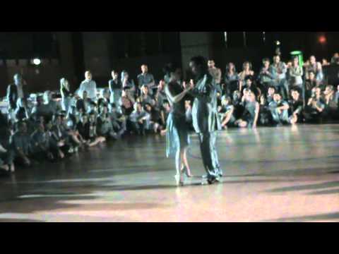  Juana Sepulveda  and  Mariano Frumboli  are  dancing  to  the  tango  "  Belgica  "