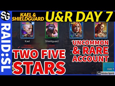 RAID SHADOW LEGENDS | F2P DAY 7 | U&R | TWO FIVE STARS KAEL & SHIELDGUARD