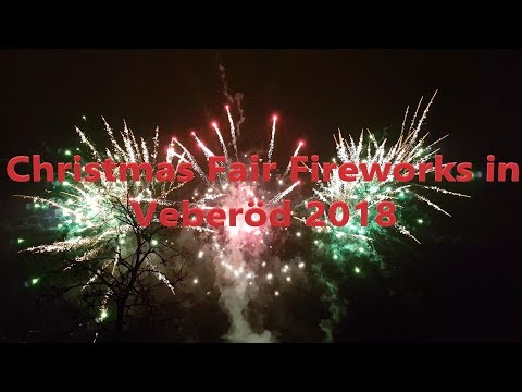 Christmas Fair Fireworks in Veberöd 2018