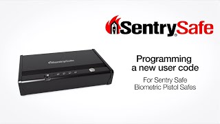 Sentry®Safe Pistol Safe - How to Program a New User Code