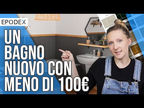 Il tuo nuovo bagno a meno di 100€ | senza piastrellista, con la vernice per piastrelle Epodex!