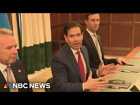 Rubio: Ukraine peace discussions ‘productive’ after critical Florida meeting